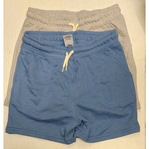 NEW Member's Mark 2-Piece Boys Playwear Grey/Blue Short Set 12